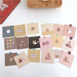 9pcs Korean Cute Cartoon Wall Cards