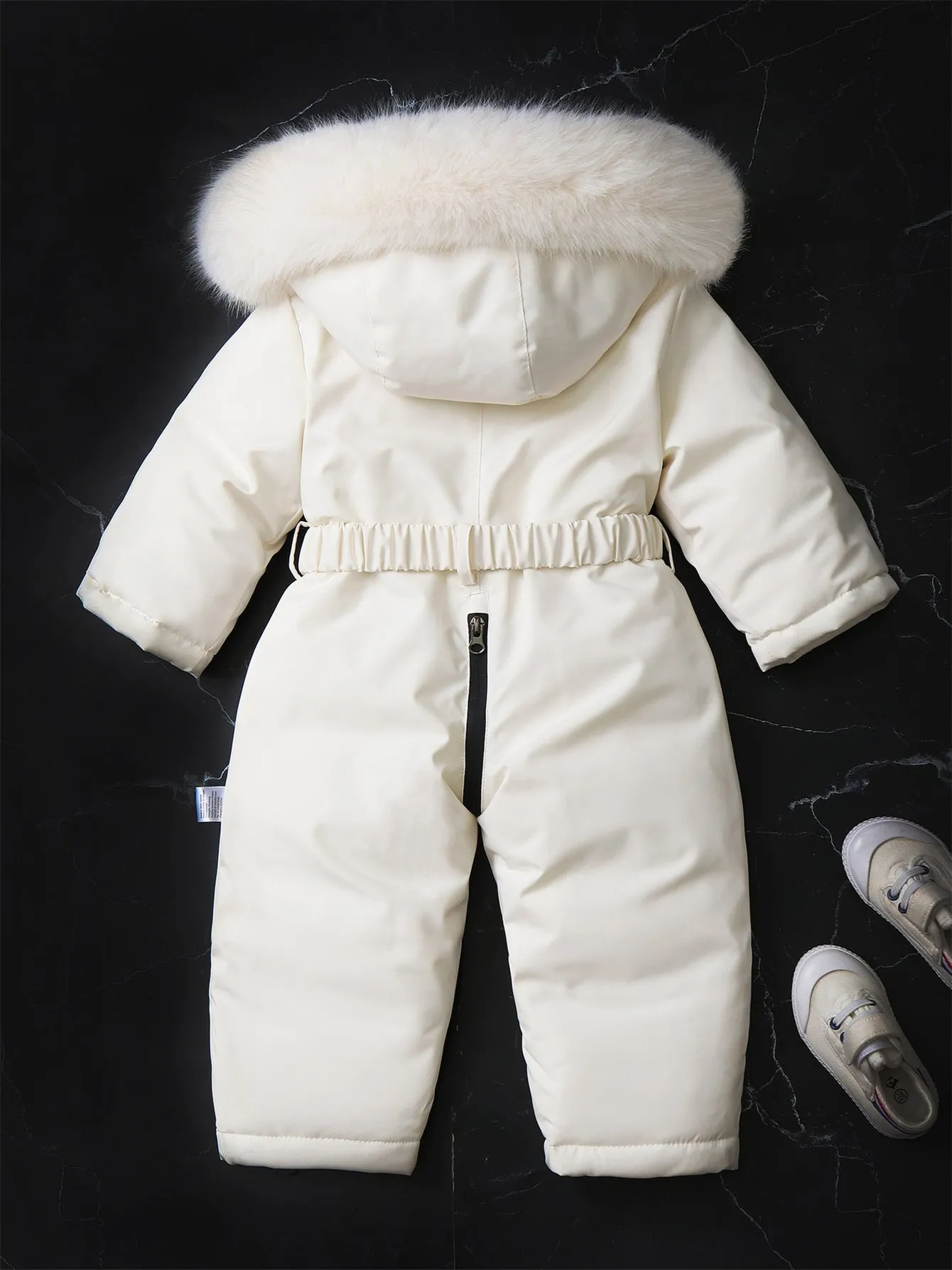 Baby Boys Girls Hooded Fleece Children Ski Suit Onesie