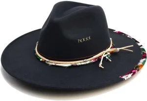 Big Wide Brim Fedora Hat for Women Man Felt Panama Hat with Band Western Outdoor hat