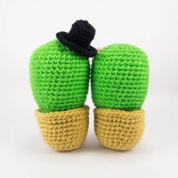 Cactus Couple Amigurumi Crochet Pattern