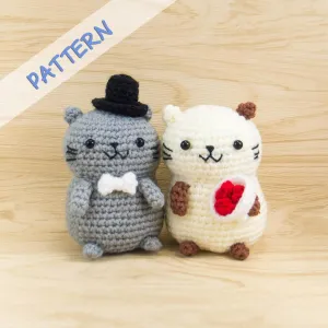 Cat Couple Amigurumi Crochet Pattern