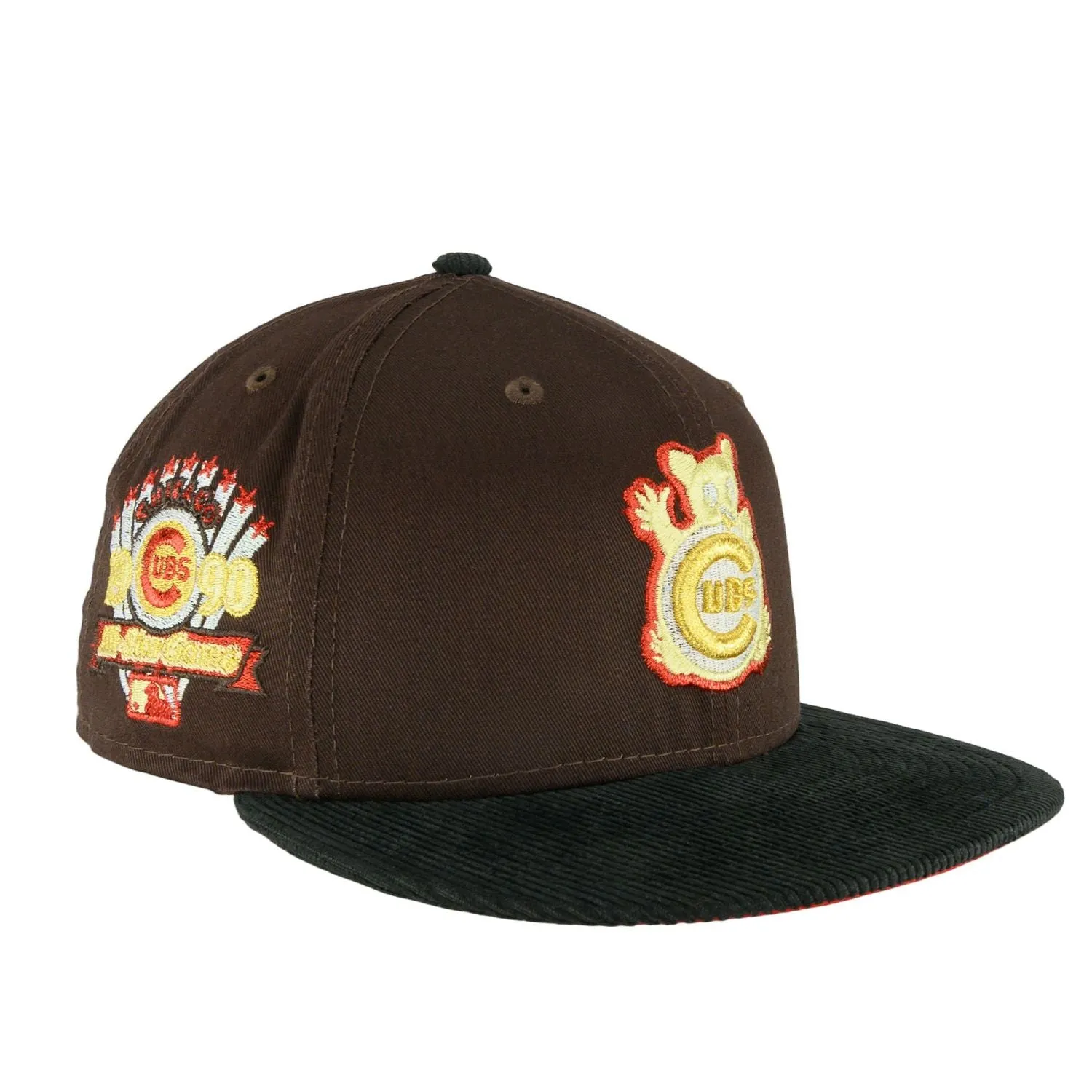 Chicago Cubs Burnt Wood/Black 1990ASG New Era 59FIFTY Fitted Hat