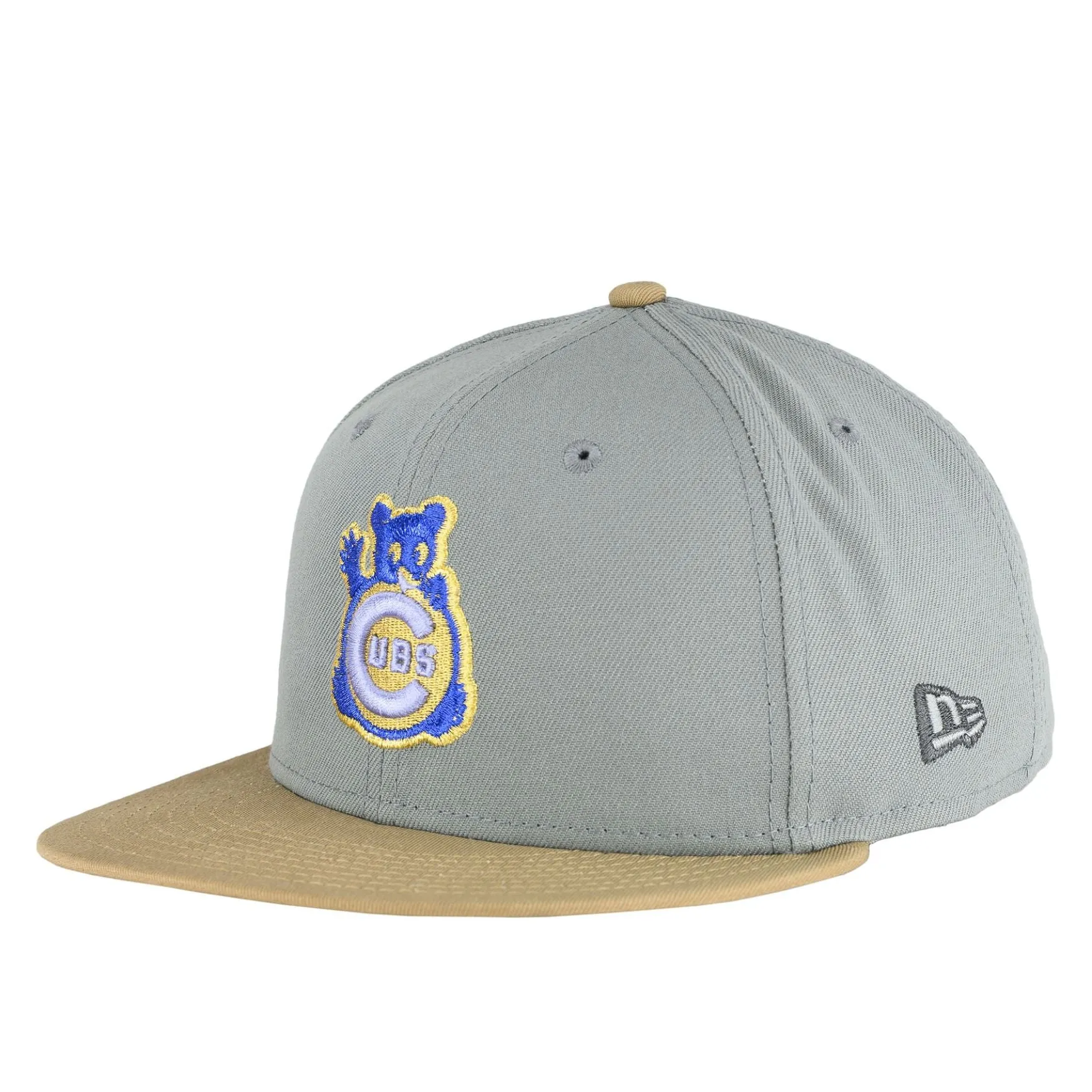 Chicago Cubs Misty Grey/Khaki Waving Bear 1990ASG New Era 59FIFTY Fitted Hat