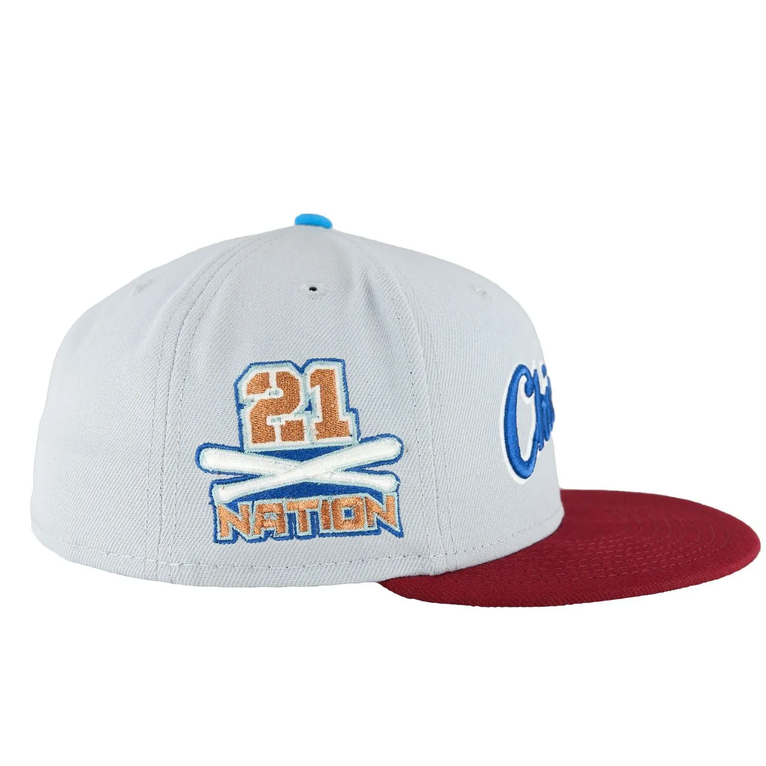 Chicago White Sox Dolphin Grey/Cardinal Red New Era 59FIFTY Fitted Hat
