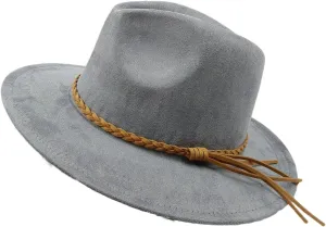 Dcvmvmn Men's and Women's Fedora Hat Panama Jazz Hat Wide Brim Hat
