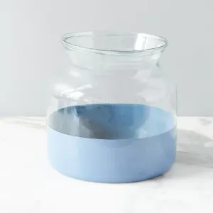 Denim Colorblock Flower Vase