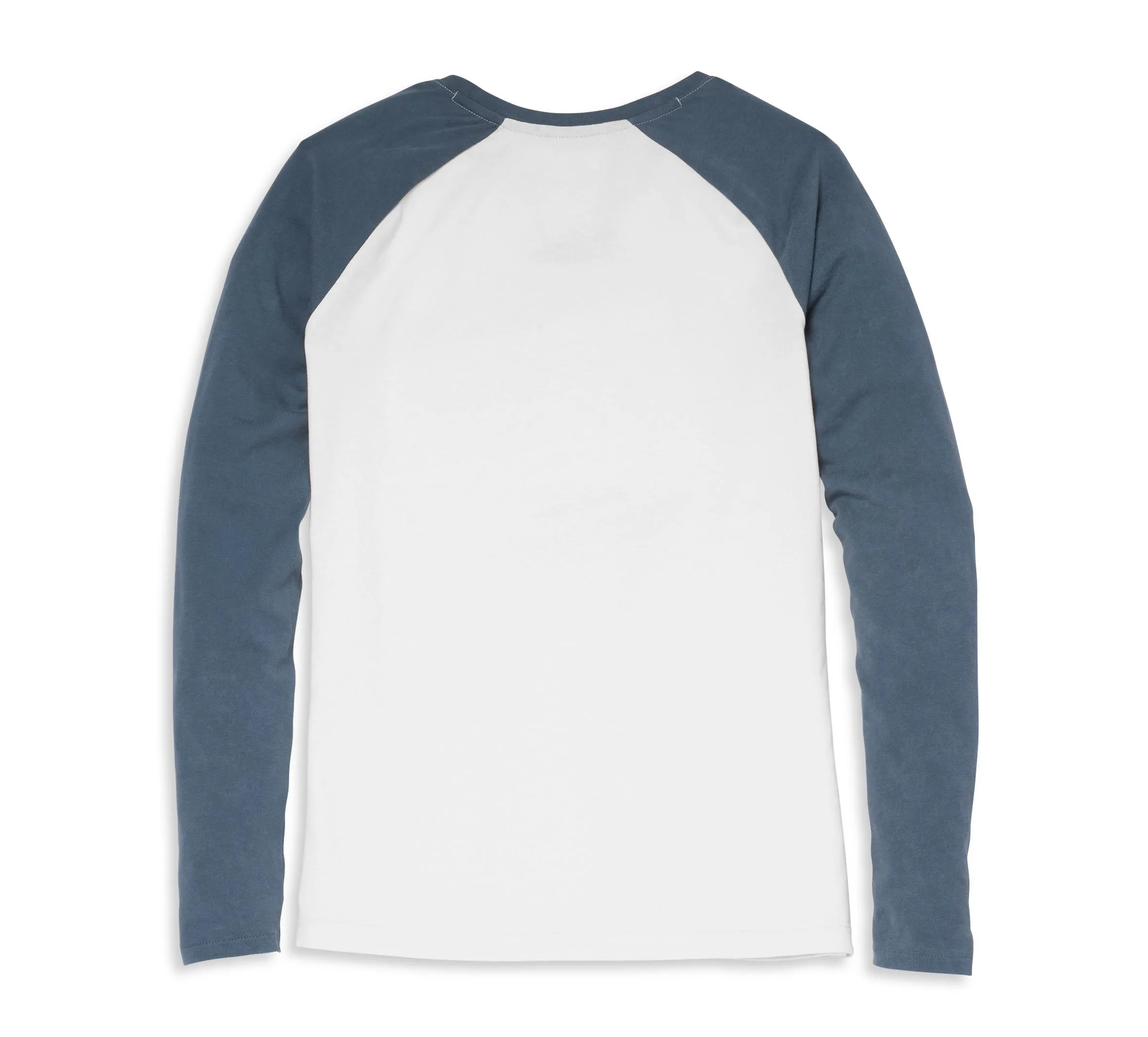 Harley-Davidson Women's Scoop Neck Raglan Sleeve Baseball Hem Tee - 96075-22VW