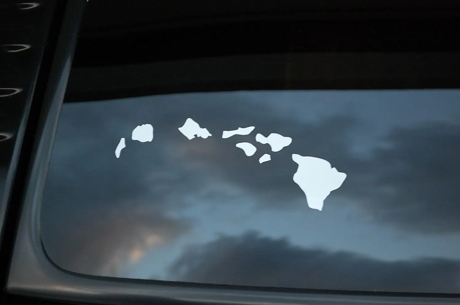 Hawaiian Islands Sticker Vinyl Decal Choose Your Color & Size!! Hawaii Aloha (V210) Hang Loose (6" X 2.5", Black)