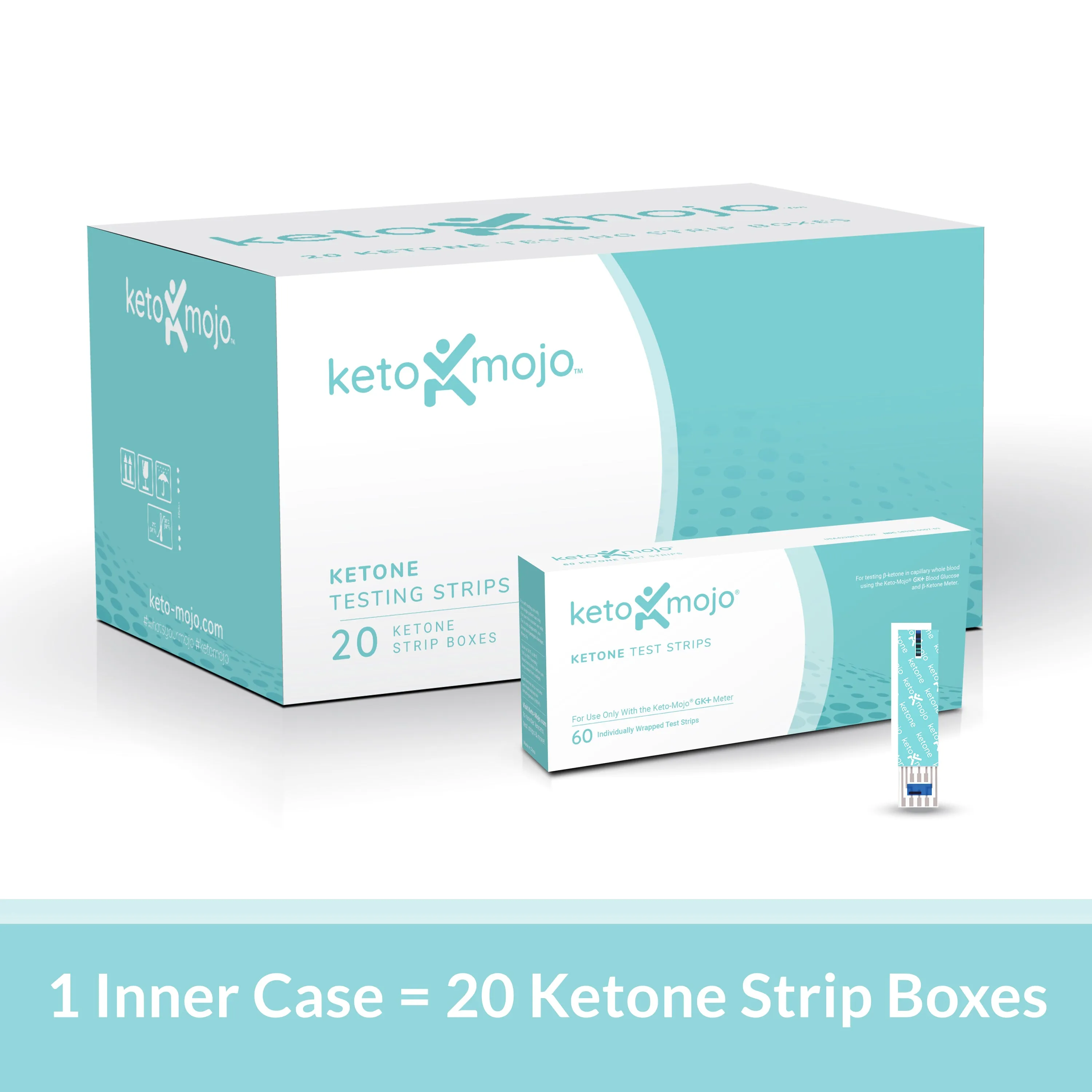 Inner Case - GK  Ketone Test Strips (20 units)
