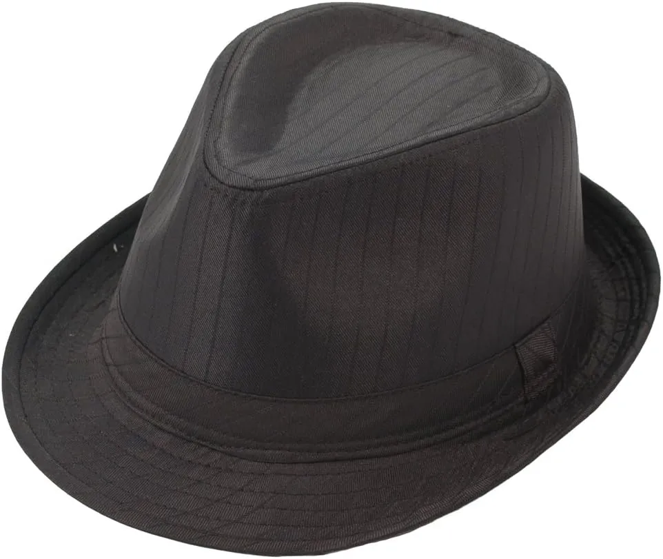 Milani Simple Stripe Style Fedora Hat