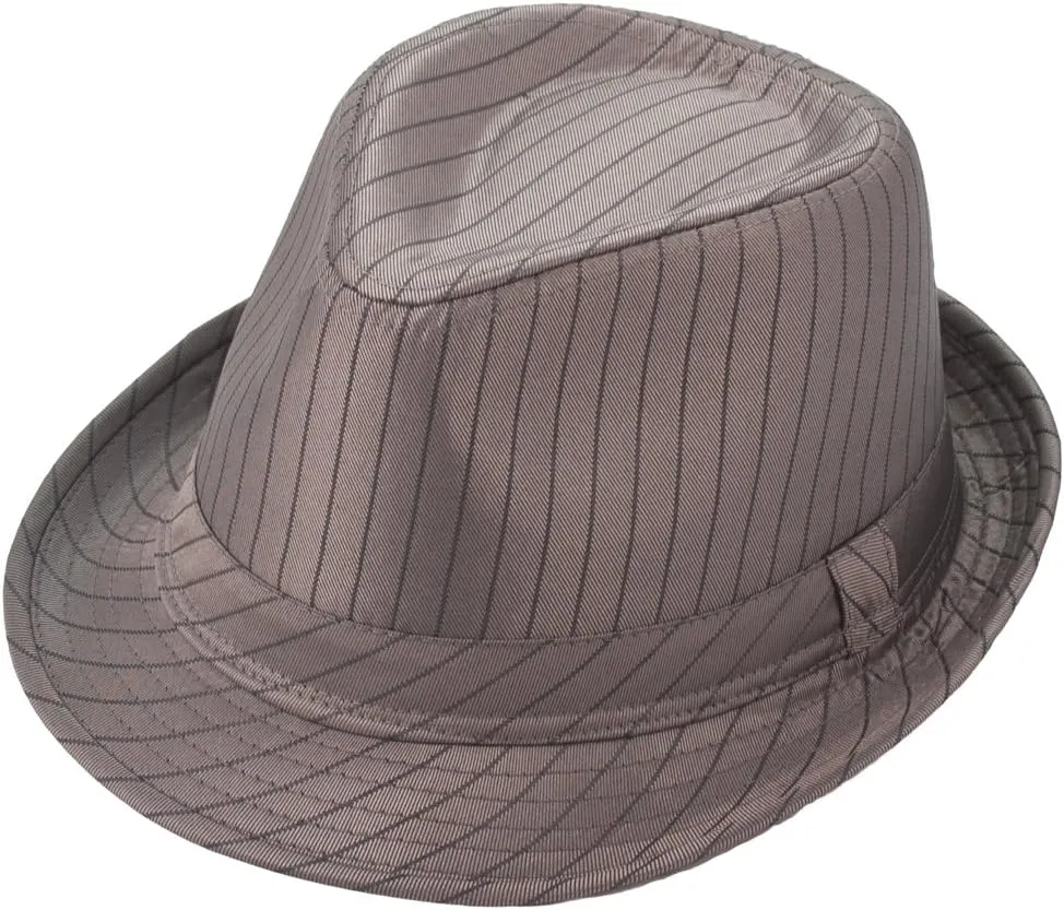 Milani Simple Stripe Style Fedora Hat