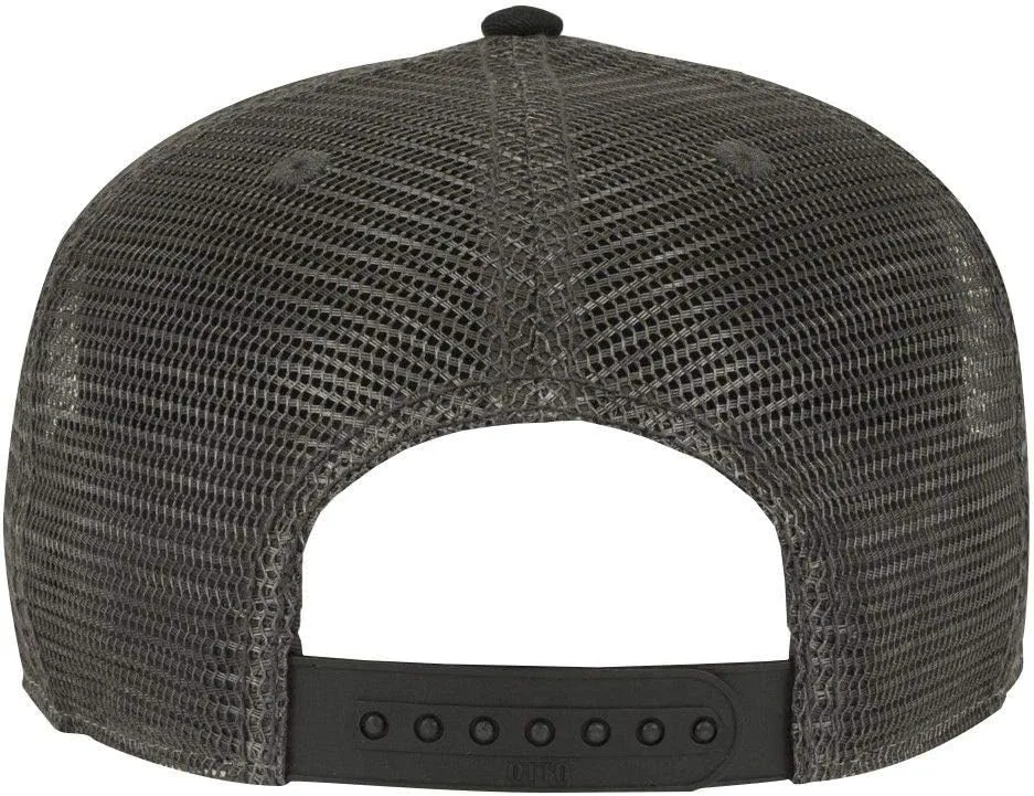 OTTO SNAP Hawaiian Pattern Square Flat Visor 6 Panel Pro Style Snapback Hat