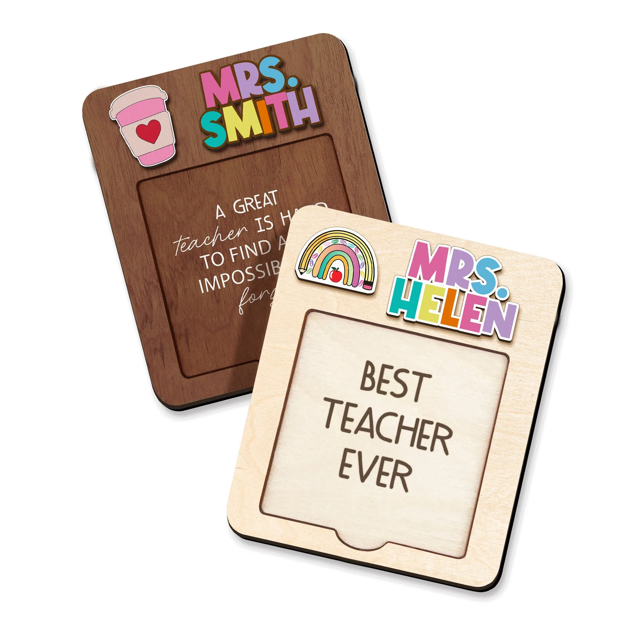Personalized Sticky Note Holder for Teacher SN10
