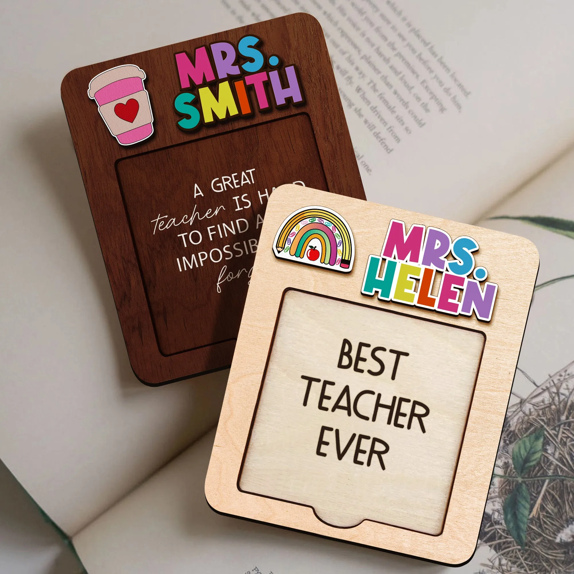 Personalized Sticky Note Holder for Teacher SN10