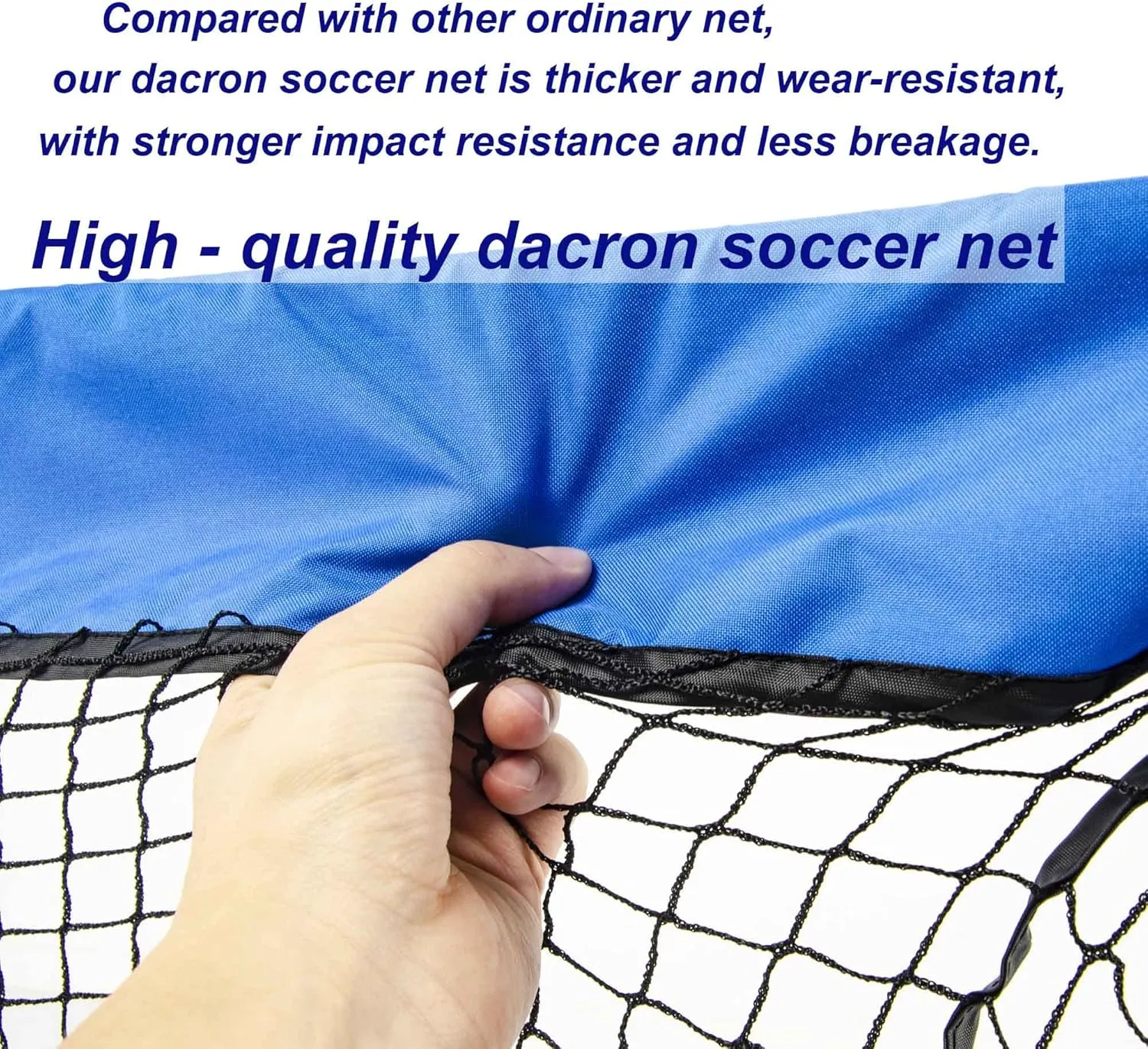 Poray Portable Soccer Goal Pop Up Soccer Net for Kids and Adults with 210D Oxford Fabric & Extra Stakes,Birthday Gift & Fun for Backyard and Soccer Training