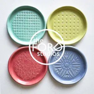 POTTERY CLASS (Aug):  Coaster, Set of 4