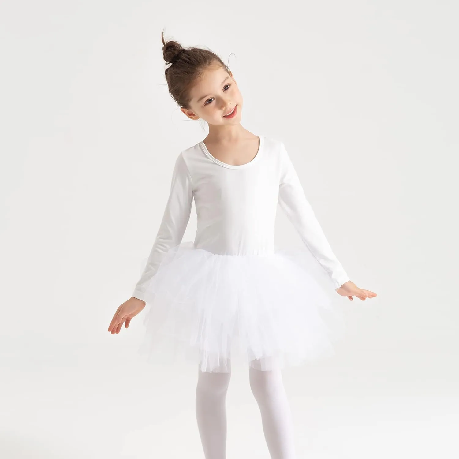 Tutu.kk Girls' Camisole Dance Tutu Leotard with Fluffy 4-Layers Ballet Dress for Ballerina (12 Months - 7 Years)