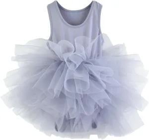 Tutu.kk Girls' Camisole Dance Tutu Leotard with Fluffy 4-Layers Ballet Dress for Ballerina (12 Months - 7 Years)
