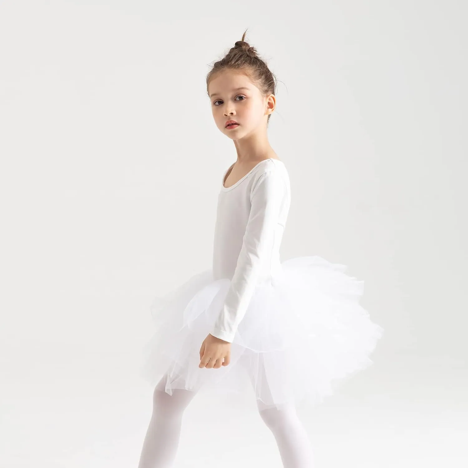 Tutu.kk Girls' Camisole Dance Tutu Leotard with Fluffy 4-Layers Ballet Dress for Ballerina (12 Months - 7 Years)