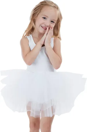 Tutu.kk Girls' Camisole Dance Tutu Leotard with Fluffy 4-Layers Ballet Dress for Ballerina (12 Months - 7 Years)
