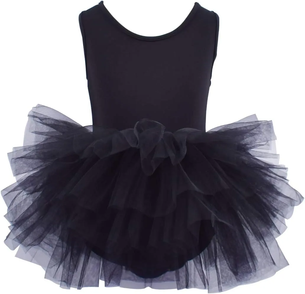 Tutu.kk Girls' Camisole Dance Tutu Leotard with Fluffy 4-Layers Ballet Dress for Ballerina (12 Months - 7 Years)